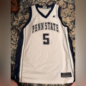 VINTAGE Colosseum White and Navy Basketball Jersey